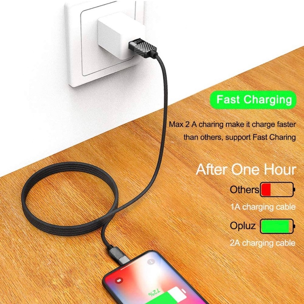 16ft charging iPhone cable with adapter